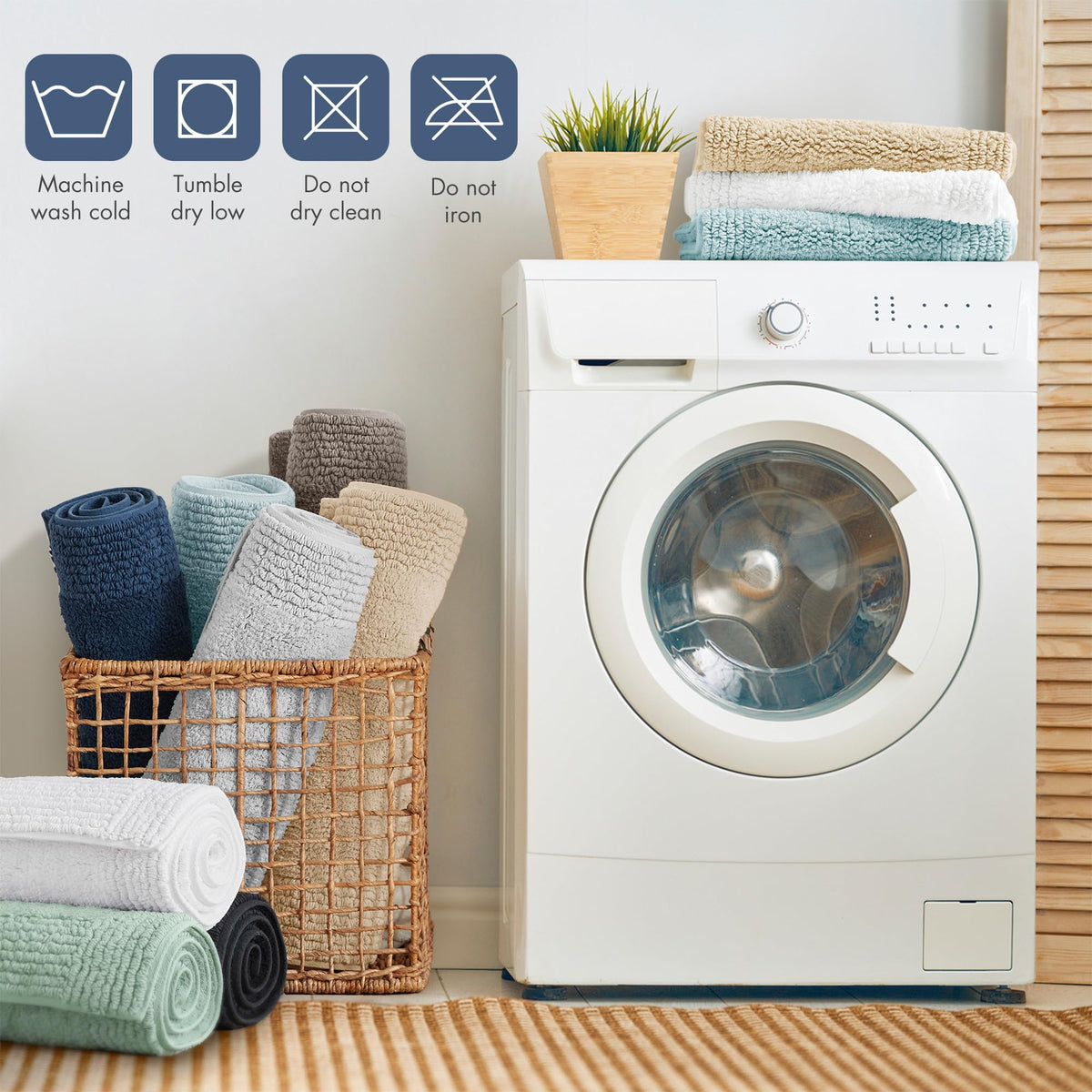 Madison Park Splendor machine-washable rug for easy care