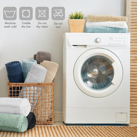 Machine washable design makes cleaning easy for Madison Park Splendor.