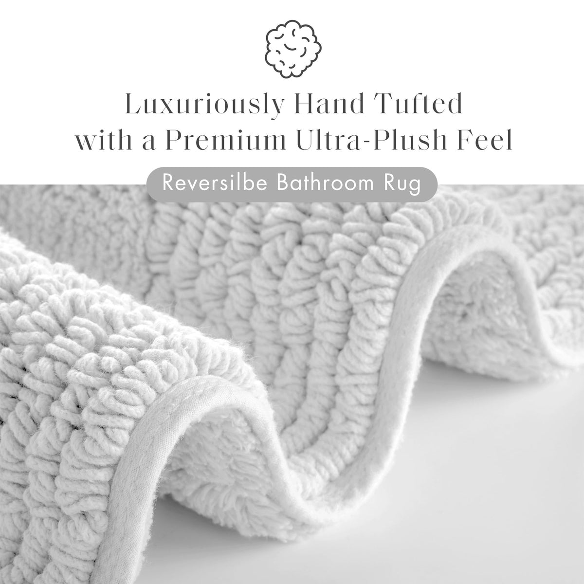 Madison Park Splendor plush pile close-up shows 3000 GSM density ideal for absorbent use.