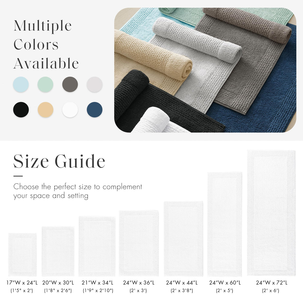 Madison Park Splendor quick-dry bath rug after shower