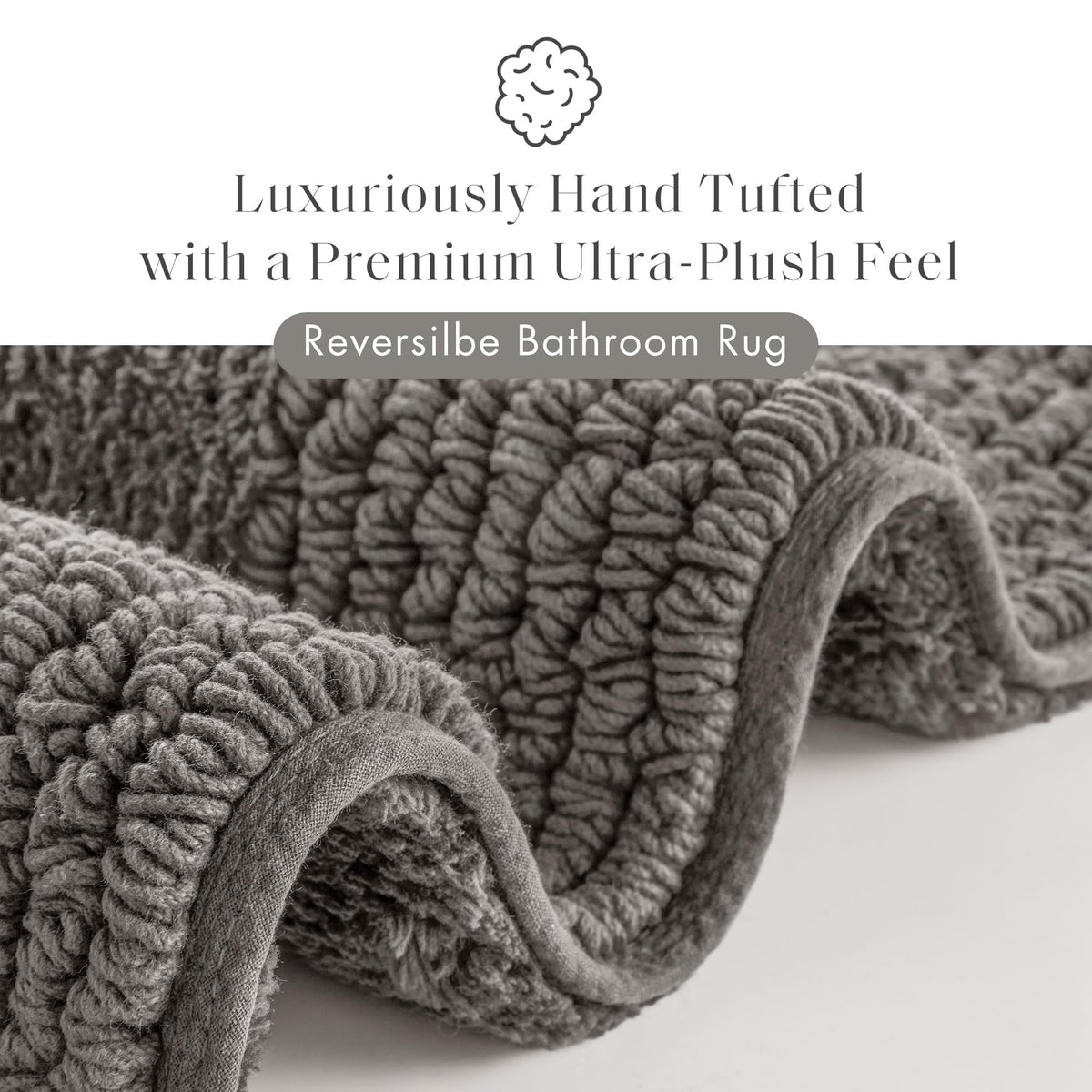 Madison Park Splendor plush pile closeup shows dense tufting for softness.