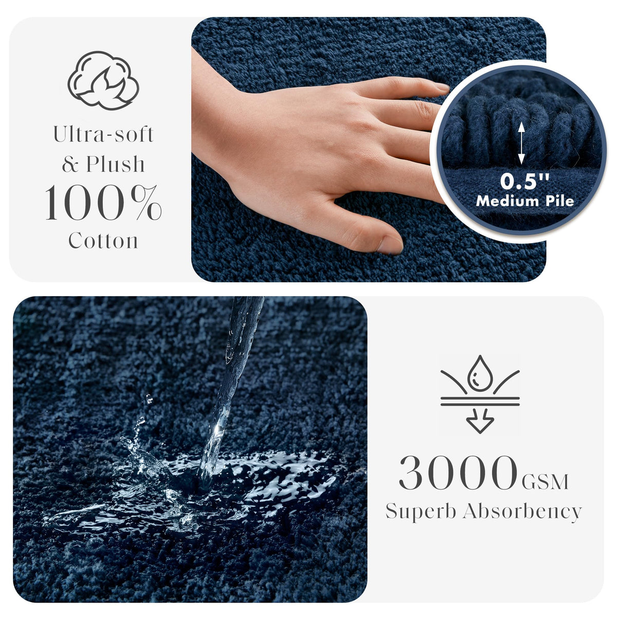 Madison Park Splendor rug reversible two-face design for versatile styling and easy care.