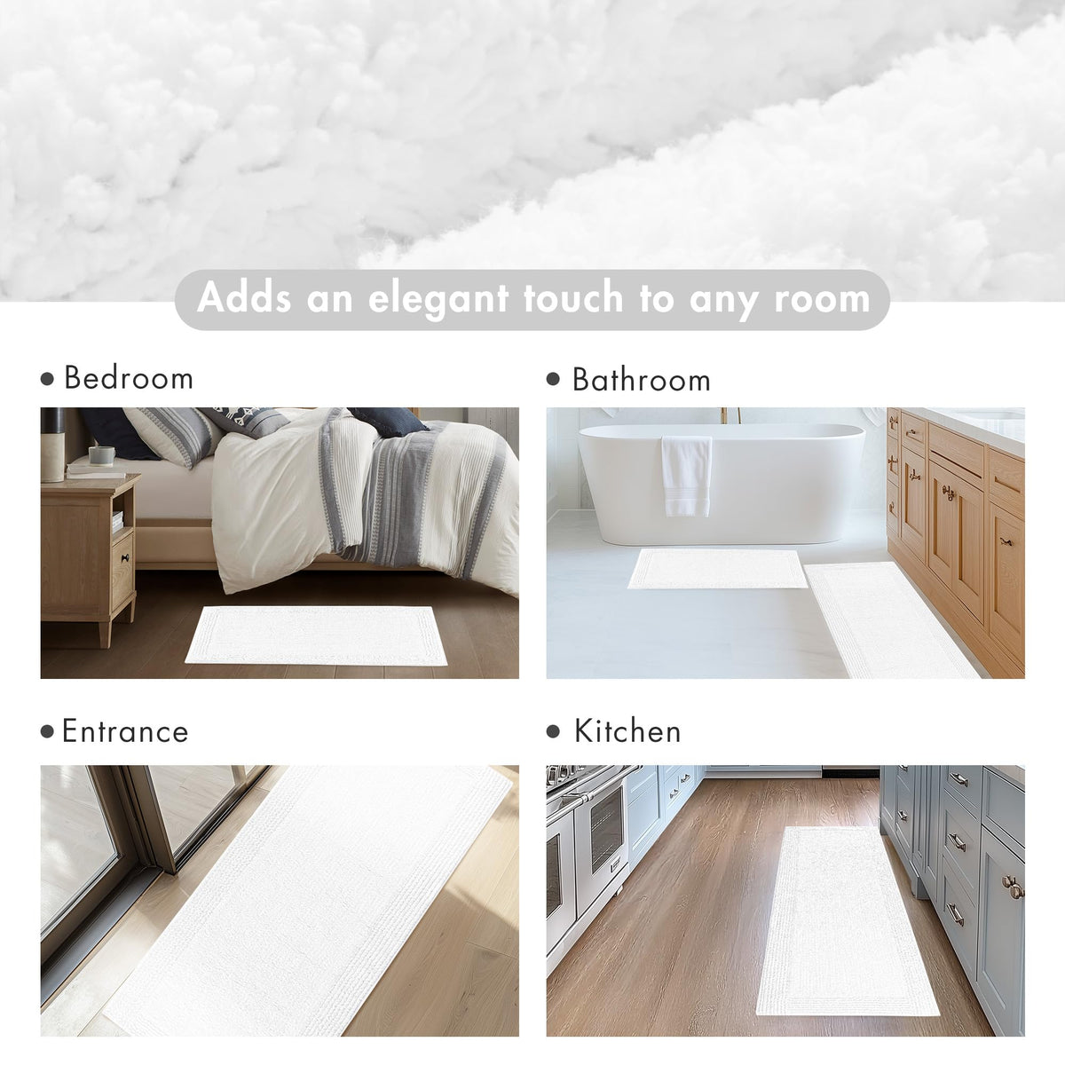 Madison Park Splendor white color demonstrates timeless bathroom luxury.