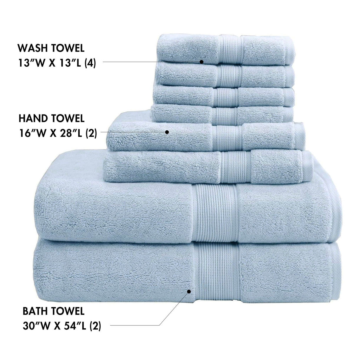 Close-up of Madison Park towels showing durable double-ply loops and reinforced hems.