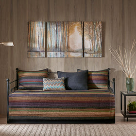 Madison Park Yosemite daybed cover with quilted stitching for year-round styling.