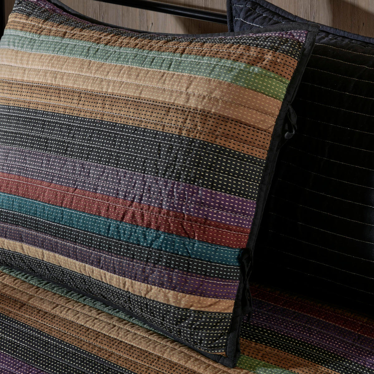 Madison Park Yosemite daybed shams with tie closures add casual charm.