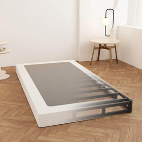 Maenizi twin box spring with steel frame supports up to 1,500 lb for stability
