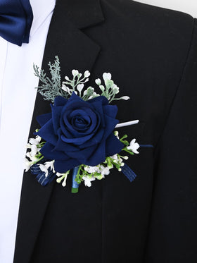 MAFELOE boutonniere back with pin and clip offers dual wear options.