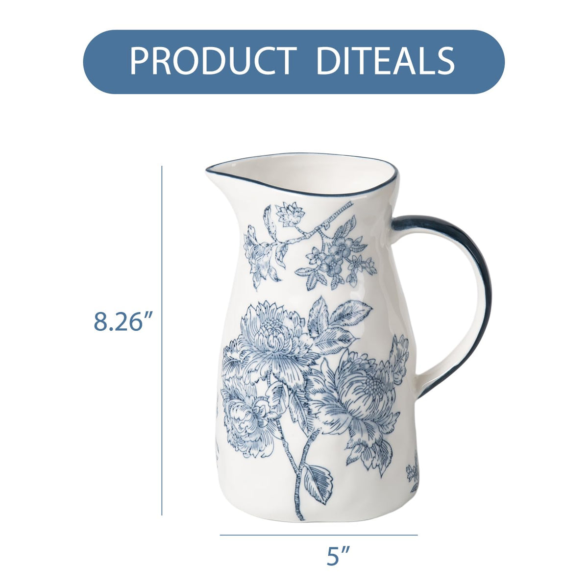 Magclay decorative pitcher vase on dining table elevates everyday moments.