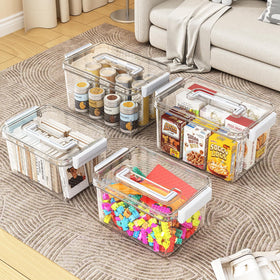 MAGDESIGNER clear storage box shows contents at a glance for quick finds.