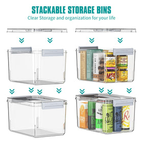 MAGDESIGNER latching lid keeps dust out while you store crafts.
