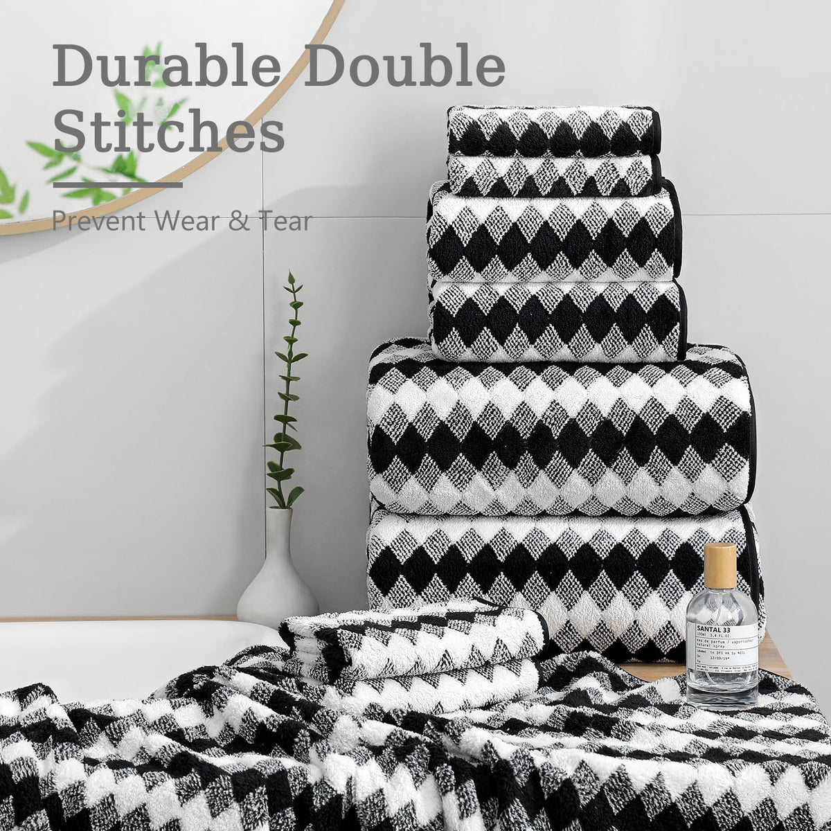 MAGGEA easy-care, quick-dry towels simplify laundry and save time.