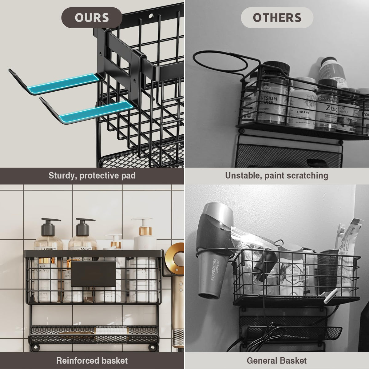 Magheo versatile wall mount fits bathrooms, kitchens, and living spaces.