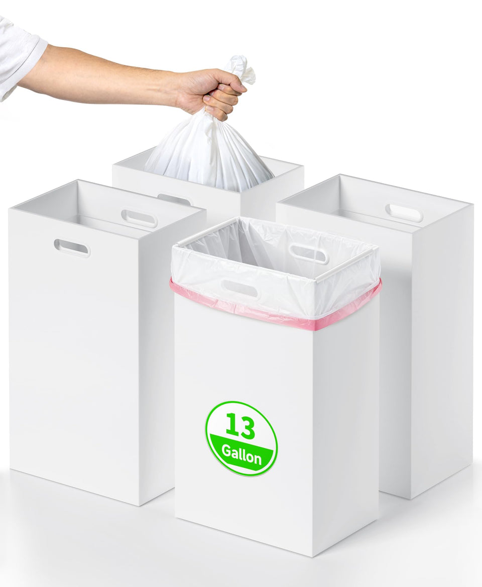 Magicheap disposable trash cans 4-pack with clip and handle for easy party waste management.