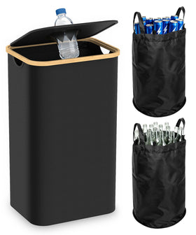 Magicheap recycling bin with lid, delivering organized waste sorting in a busy kitchen