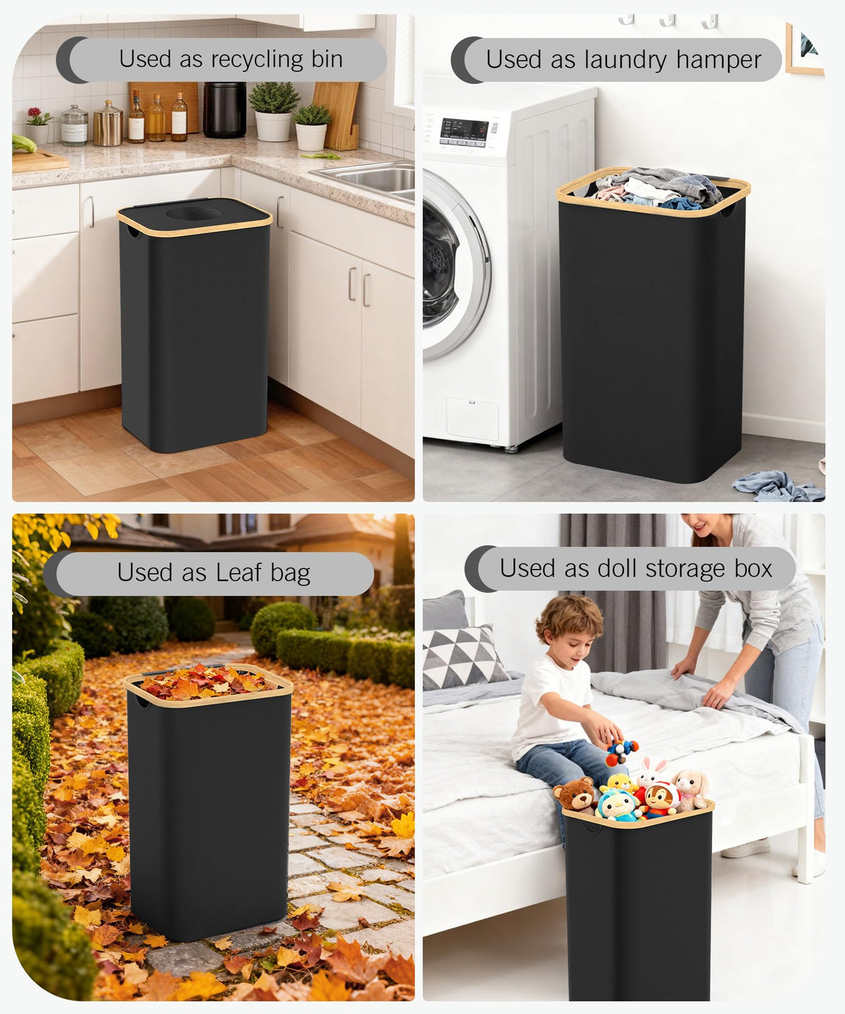 Magicheap hands-free lid in action for touchless disposal and odor control