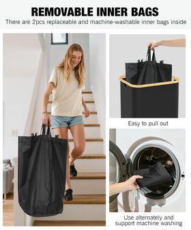 Magicheap inner bag setup showing quick replacement and easy cleaning