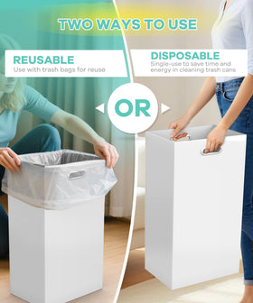 Magicheap waterproof-coated surface trash can keeps spills contained.