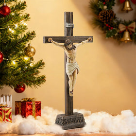 Magicsculp Jesus crucifix wall-hanging creates a contemplative focal point on walls.
