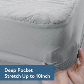 Magik & Kover cot mattress pad deep-pocket keeps pad in place