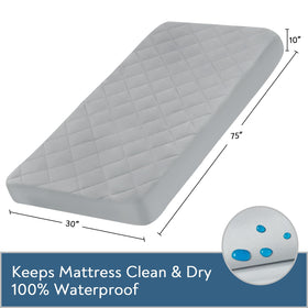 Magik & Kover cot mattress pad machine washable for easy care