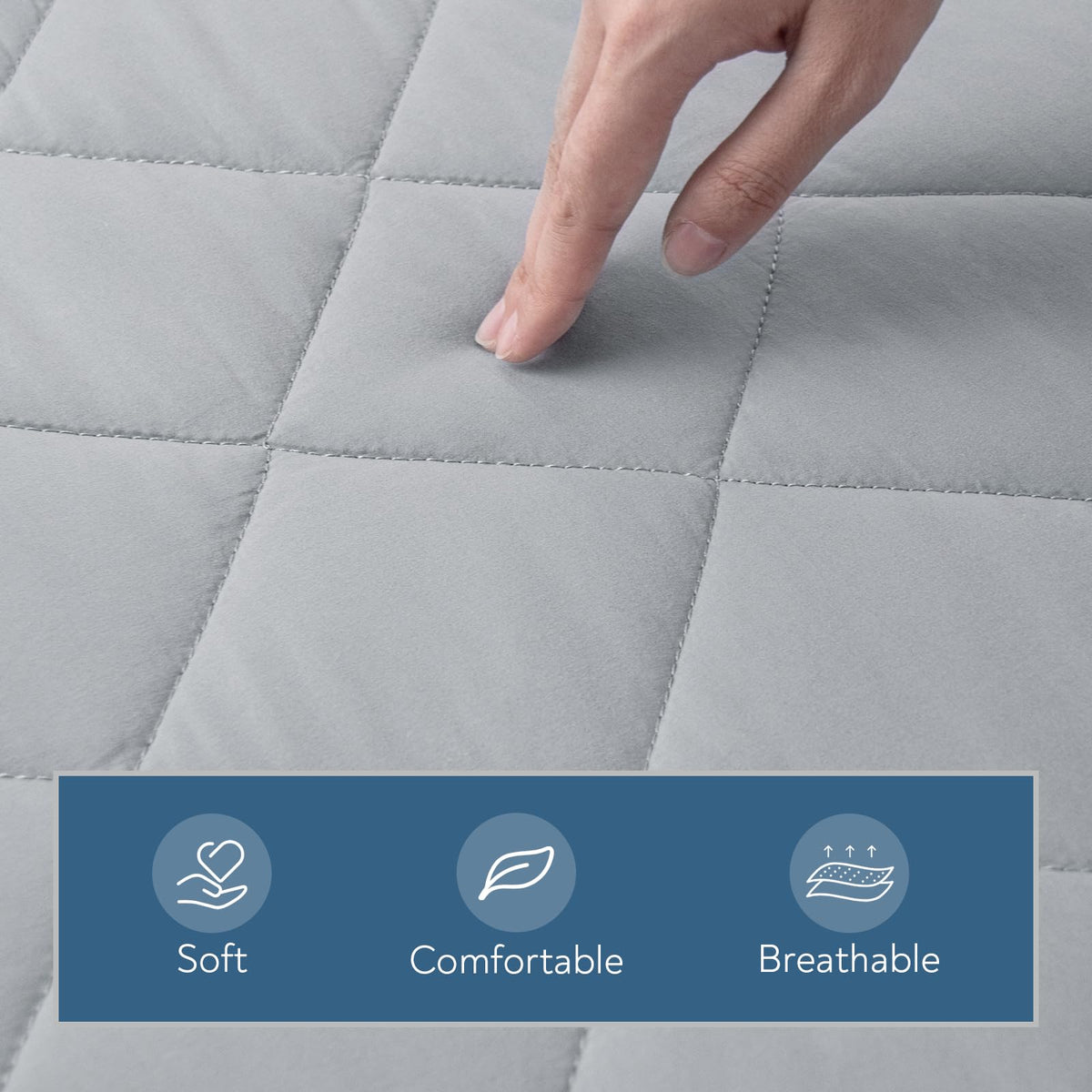 Magik & Kover cot mattress pad quilted top providing soft sleep surface