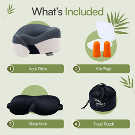 Magmont ergonomic 3D memory foam gently cradles the neck.
