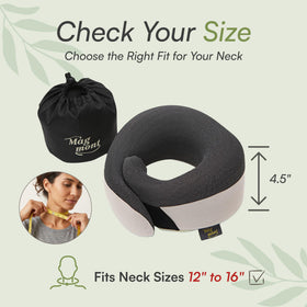 Magmont pillow with washable cover, plus sleep mask and earplugs for convenience.