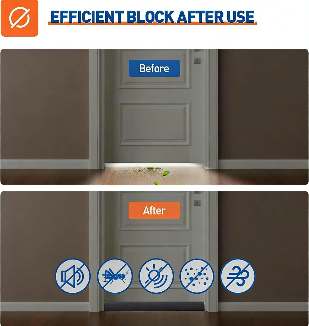 MAGZO installation view with flat edge against the door and rounded rods facing outward.