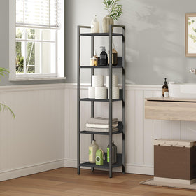 MAHANCRIS 5-tier bookshelf kitchen use for utensils and gadgets.
