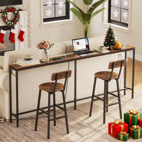 MAHANCRIS 78.7-inch narrow console fits tight hallways and living spaces.