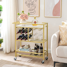 MAHANCRIS Bar Cart glass holders keeping goblets secure
