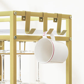 MAHANCRIS Bar Cart open design for easy access and display