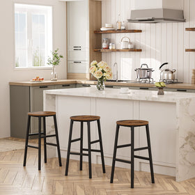 MAHANCRIS stools come with numbered parts for quick assembly