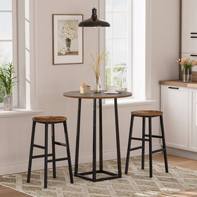 MAHANCRIS two-pack bar stools suit dining rooms with compact design