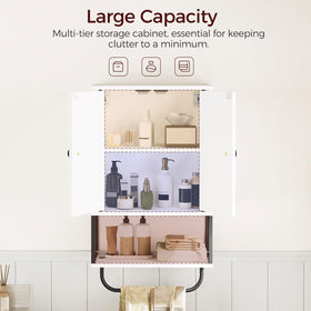 MAHANCRIS over-toilet unit maximizes vertical storage in compact bathrooms