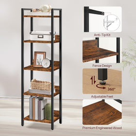 MAHANCRIS Bookshelf anti-tip kit for secure wall mounting