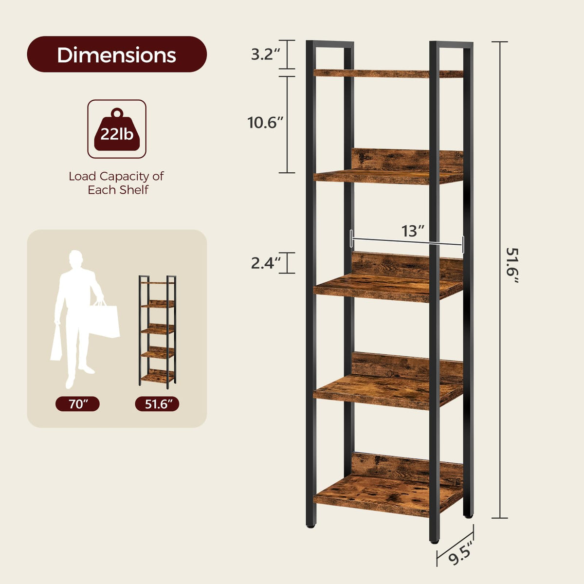 MAHANCRIS Bookshelf back decorative panel for style and protection