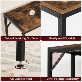 MAHANCRIS console table's long 59-inch cord enables flexible placement.