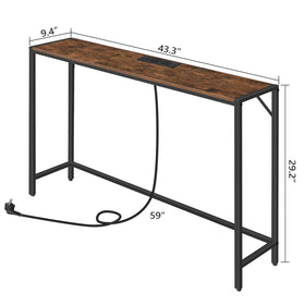 MAHANCRIS console table includes anti-tip kit for added security.