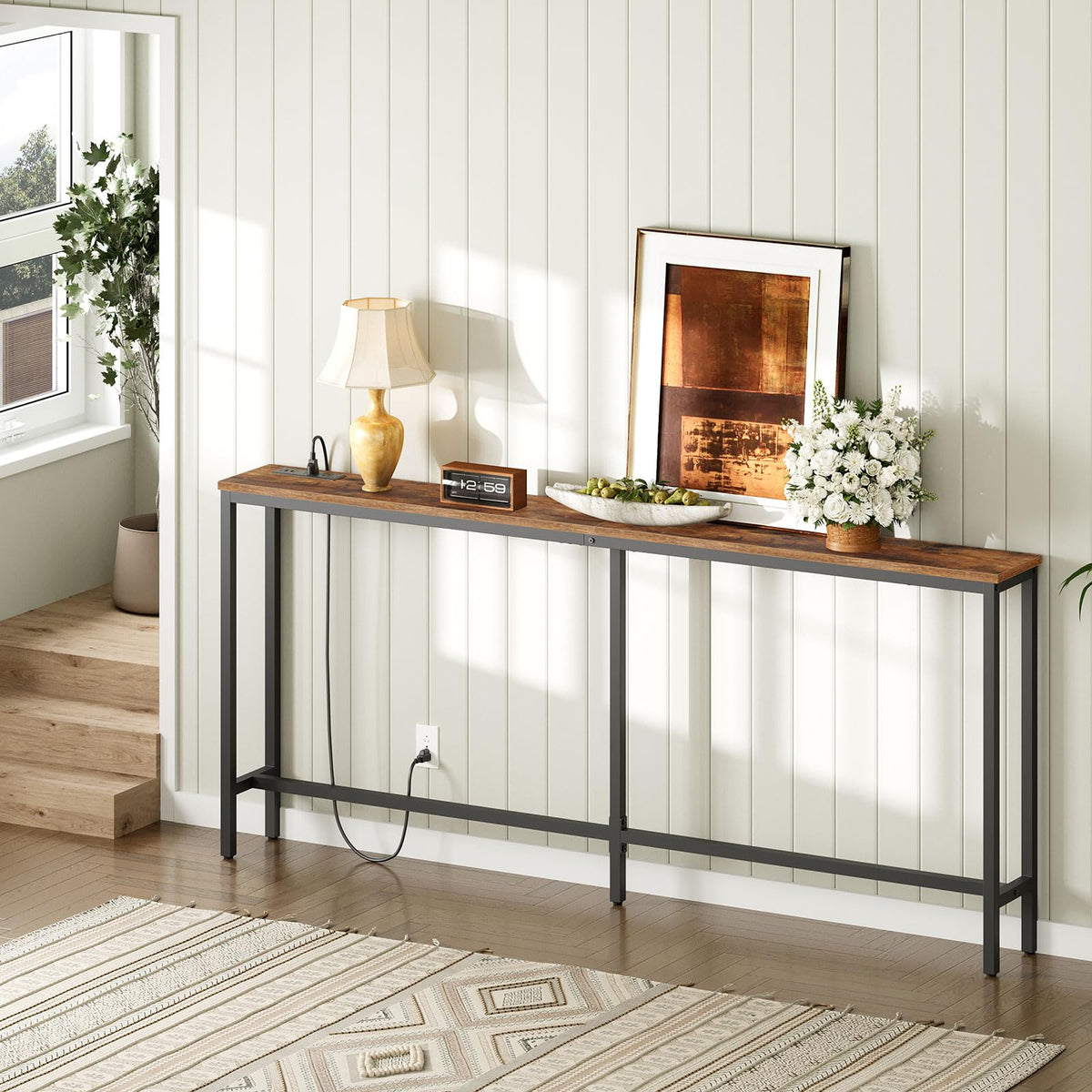 MAHANCRIS narrow design console table fits tight spaces beautifully