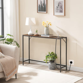 MAHANCRIS console table with triangular support reinforces stability for daily use.