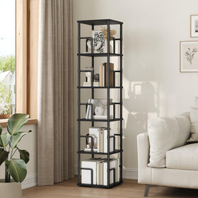 MAHANCRIS five-tier shelves rails: secure storage for books, decor, and essentials.