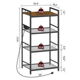 MAHANCRIS four-tier storage maximizes vertical kitchen space.