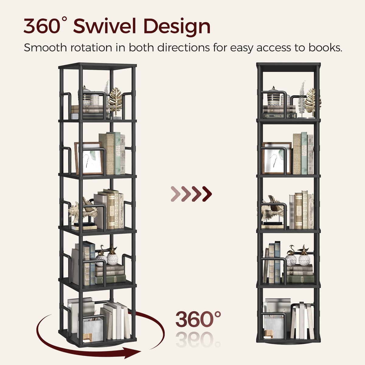 MAHANCRIS metal frame sturdy: durable support for the weight of your items.