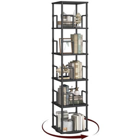 MAHANCRIS rotating bookshelf base 360: seamless access to favorites from any angle.