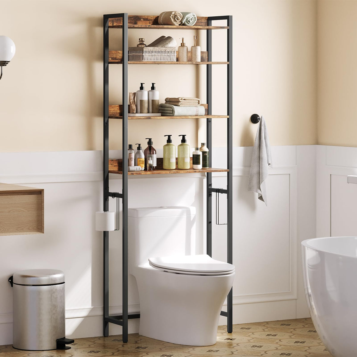 MAHANCRIS sturdy iron frame storage unit for durable daily use