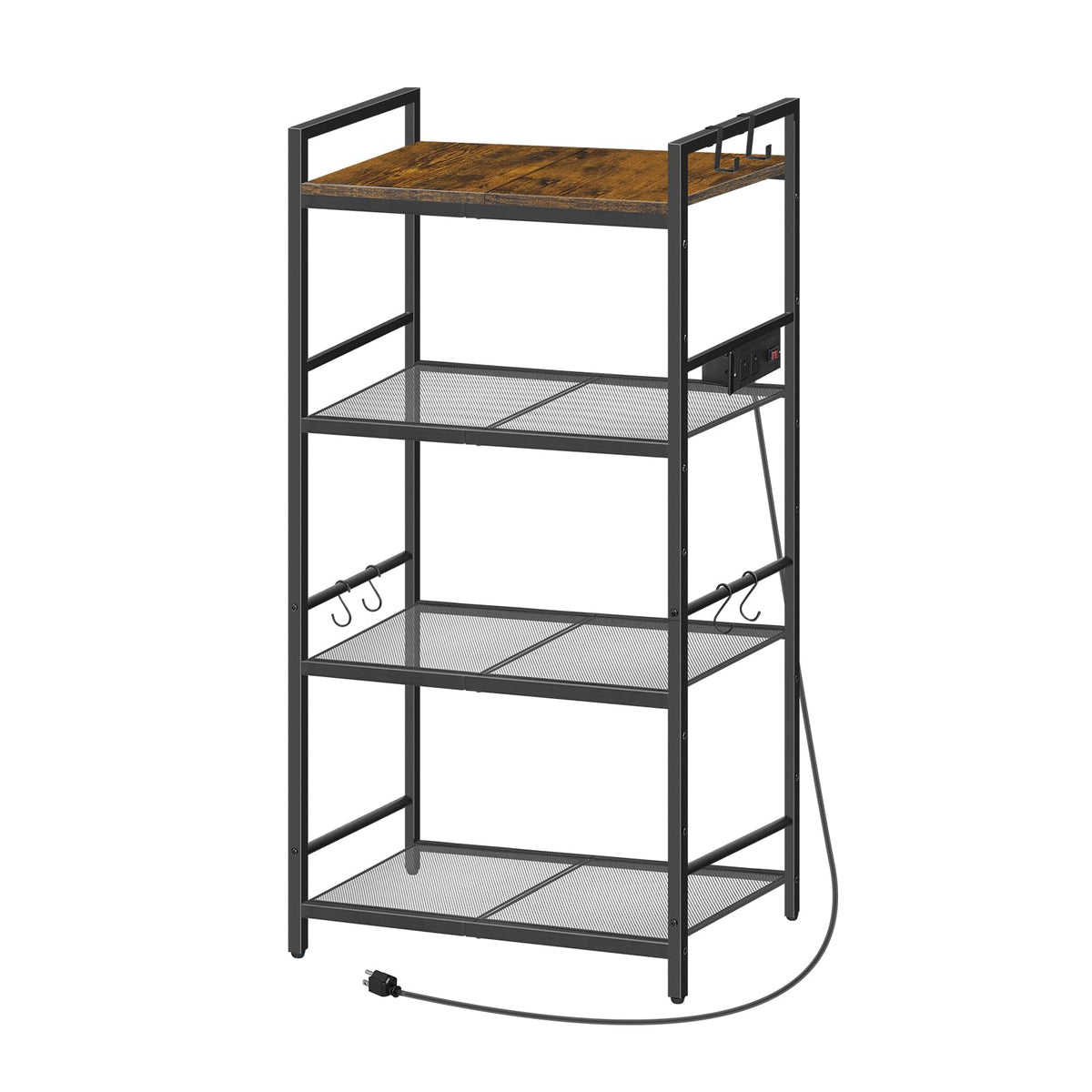 MAHANCRIS sturdy metal shelves support daily kitchen use.