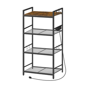 MAHANCRIS sturdy metal shelves support daily kitchen use.