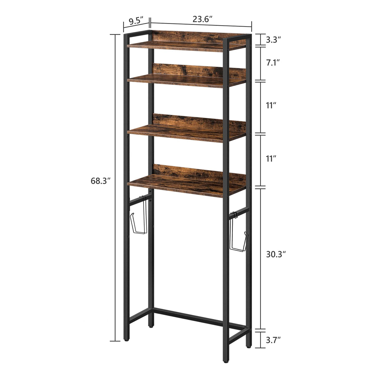MAHANCRIS vertical bathroom storage stand keeps daily essentials neat and reachable
